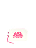 SUNDEK D Pochette piccola con zip bianco