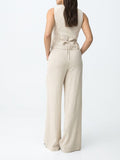 TIFFOSI D Pantalone Anitta gessato beige