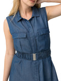 TIFFOSI D Abito lungo Lichiony DENIM CHIARO