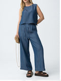 TIFFOSI D Pantalone Francesca DENIM CHIARO