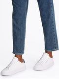 TOMMY H U COL Sneakers in pelle th court B.CO/BLU