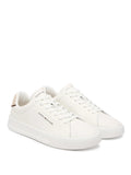 TOMMY H U COL Sneakers Th Court in pelle bianco