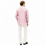 TOMMY H U COL Camicia di lino pigment dyed rosa