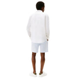 TOMMY H U COL Camicia di lino pigment dyed bianco