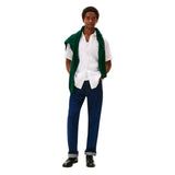 TOMMY H U COL Camicia maniche corte di lino pigment dyed bianco