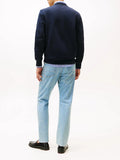 TOMMY H U PRE Maglioncino girocollo essential terry blu