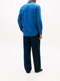 TOMMY H U PRE Camicia in denim con taschino BLU MEDIO