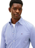 TOMMY H U PRE Camicia core flex pop classic BLU/BIANCO