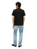 TOMMY H U PRE T-shirt con logo laterale nero