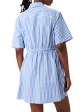 TOMMY J D COL Abito corto con strisce BLU/B.CO