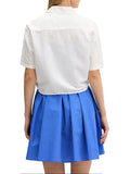 TOMMY J D COL Camicia con nodo bianco