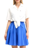 TOMMY J D COL Camicia con nodo bianco