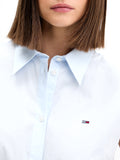 TOMMY J D COL Camicia con nodo B.CO/CELESTE