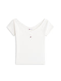 TOMMY J D COL T-shirt slim fit bianco