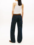 TOMMY J D COL Canotta slim script label bianco