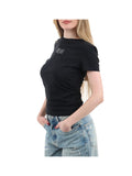 TOMMY J D PRE T-shirt slim multilinea nero