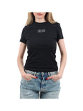TOMMY J D PRE T-shirt slim multilinea nero