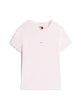 TOMMY J D PRE T-shirt basic slim multilinea ROSA CHIARO