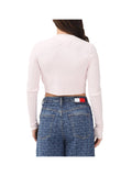 TOMMY J D PRE Cardigan cropped ROSA CHIARO