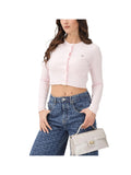 TOMMY J D PRE Cardigan cropped ROSA CHIARO