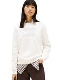 TOMMY J D PRE Felpa regular flag B.CO/ARGENTO