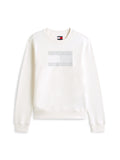TOMMY J D PRE Felpa regular flag B.CO/ARGENTO