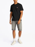 TOMMY J U COL T-shirt regular badge logo nero