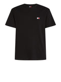 TOMMY J U COL T-shirt regular badge logo nero