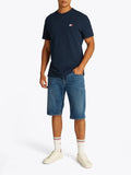 TOMMY J U COL T-shirt regular badge logo NAVY