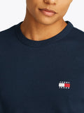 TOMMY J U COL T-shirt regular badge logo NAVY