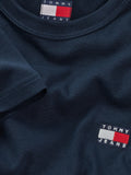 TOMMY J U COL T-shirt regular badge logo NAVY