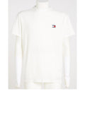TOMMY J U COL T-shirt regular badge logo bianco