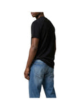 TOMMY J U COL T-shirt regolare con bandiera mini nero