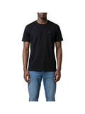 TOMMY J U COL T-shirt regolare con bandiera mini nero