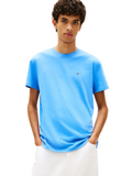 TOMMY J U COL T-shirt girocollo basic azzurro