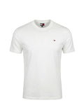 TOMMY J U COL T-shirt regolare con bandiera mini bianco