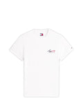 TOMMY J U COL T-sshirt regular signature logo bianco