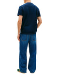 TOMMY J U COL T-shirt regular signature NAVY