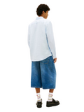 TOMMY J U COL Camicia di lino regular fit celeste