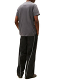 TOMMY J U PRE T-shirt basic slim linear chest logo nero
