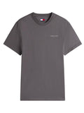 TOMMY J U PRE T-shirt basic slim linear chest logo nero