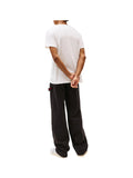 TOMMY J U PRE T-shirt basic slim linear chest logo bianco