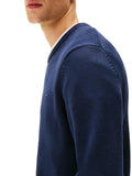 TOMMY J U PRE Maglione essential in cotone organico NAVY