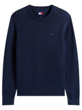 TOMMY J U PRE Maglione essential in cotone organico NAVY