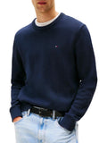 TOMMY J U PRE Maglione essential in cotone organico NAVY