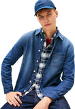 TOMMY J U PRE Camicia in denim regular fit BLU SCURO
