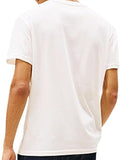 TOMMY J U PRE T-shirt central flag bianco
