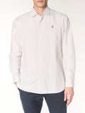 US POLO U Camicia regular collo alla francese B.CO/BEIGE