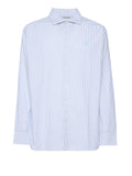 US POLO U Camicia regular collo alla francese B.CO/CELESTE