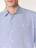 US POLO U Camicia Ivor regular B.CO/BLU